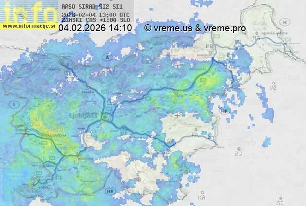 Radarska karta padavin