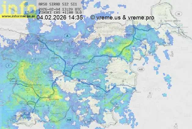 Radarska karta padavin