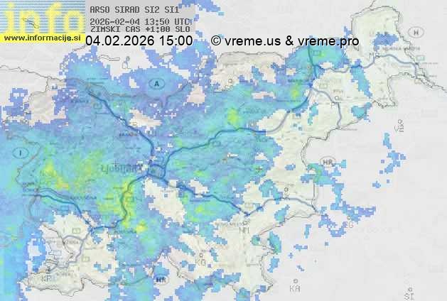 Radarska karta padavin