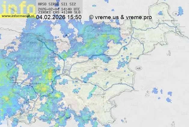 Radarska karta padavin