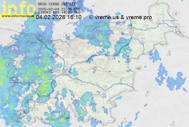 Radarska karta padavin