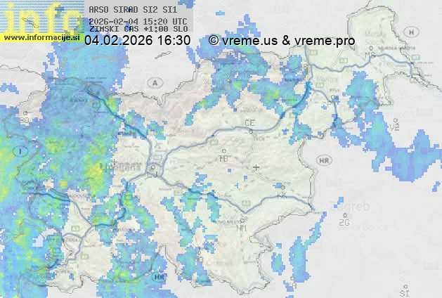 Radarska karta padavin