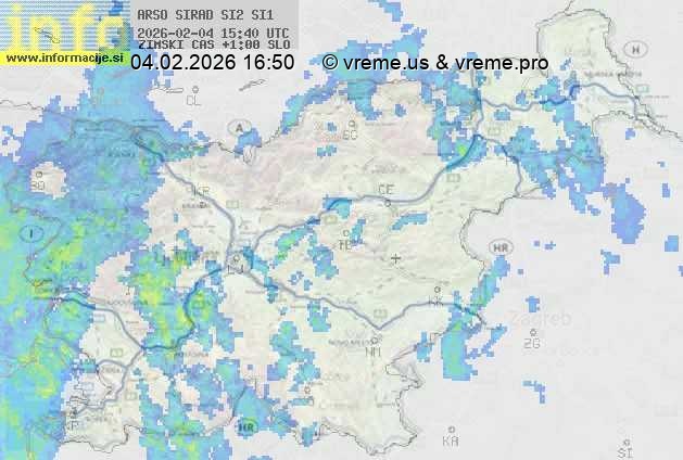 Radarska karta padavin