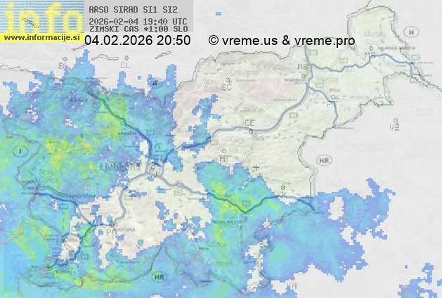 Radarska karta padavin