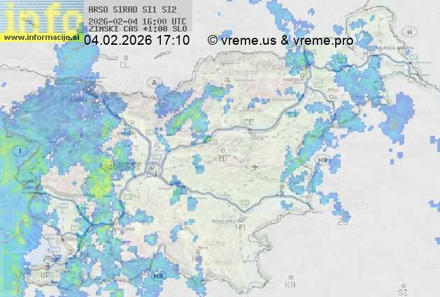 Radarska karta padavin