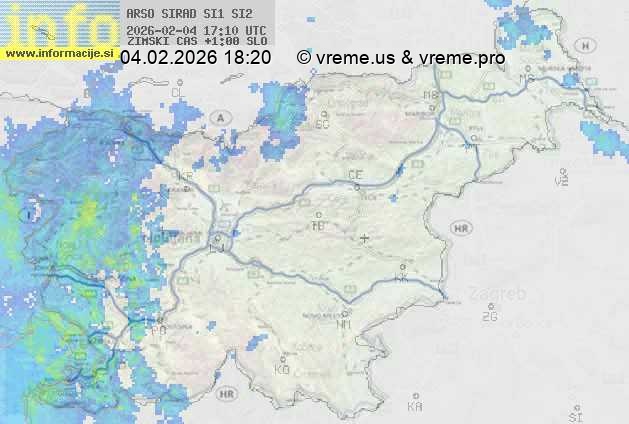 Radarska karta padavin