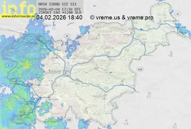 Radarska karta padavin