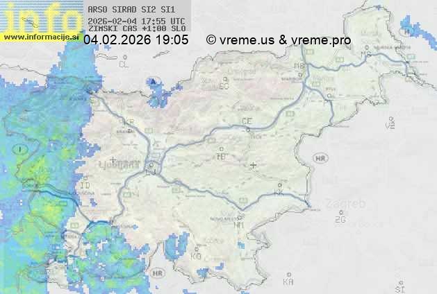 Radarska karta padavin