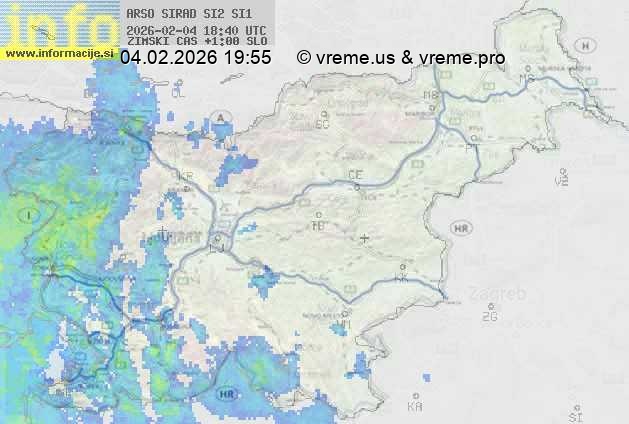 Radarska karta padavin