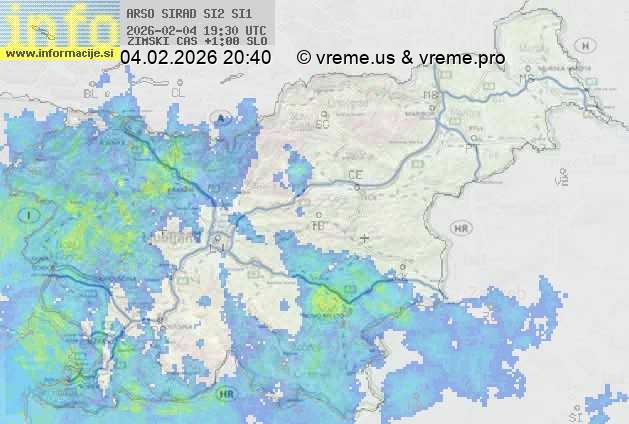 Radarska karta padavin