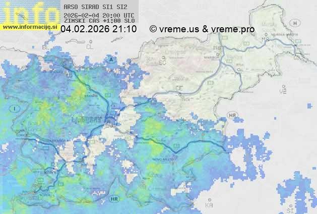Radarska karta padavin