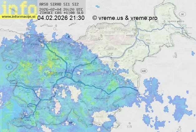 Radarska karta padavin