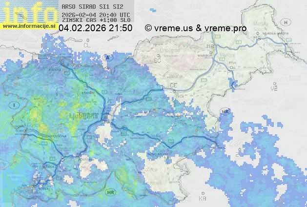 Radarska karta padavin