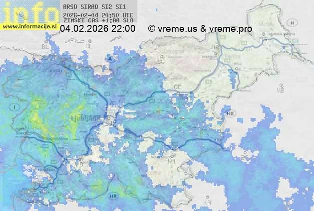 Radarska karta padavin