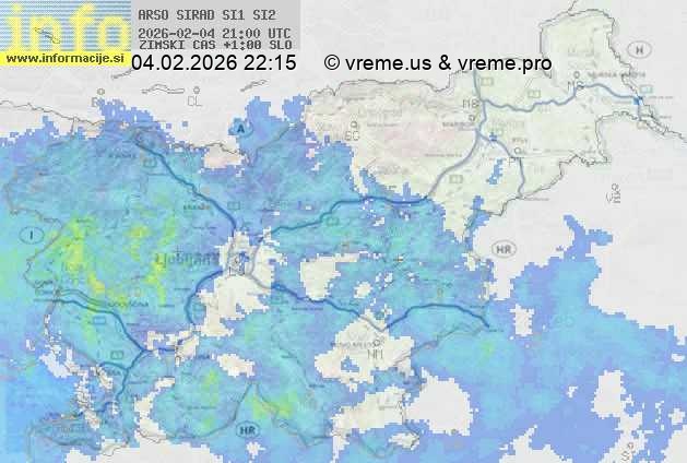 Radarska karta padavin