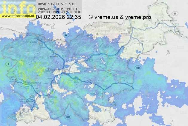Radarska karta padavin