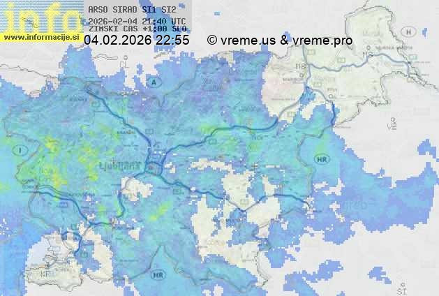 Radarska karta padavin
