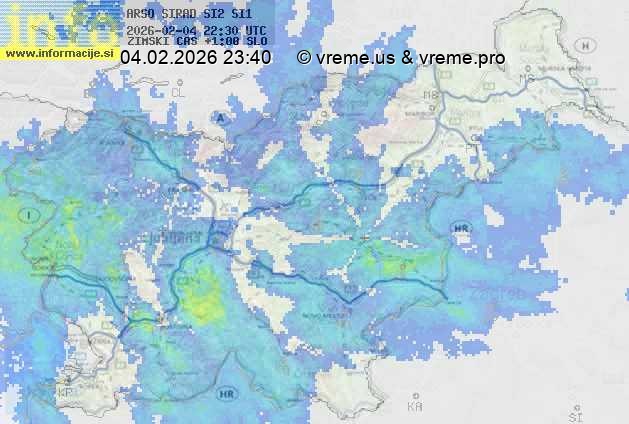 Radarska karta padavin