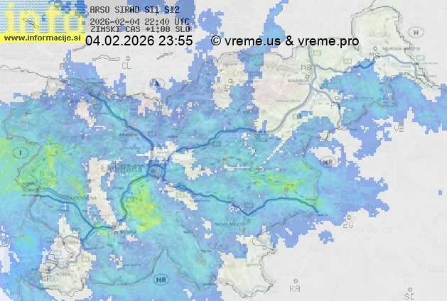 Radarska karta padavin
