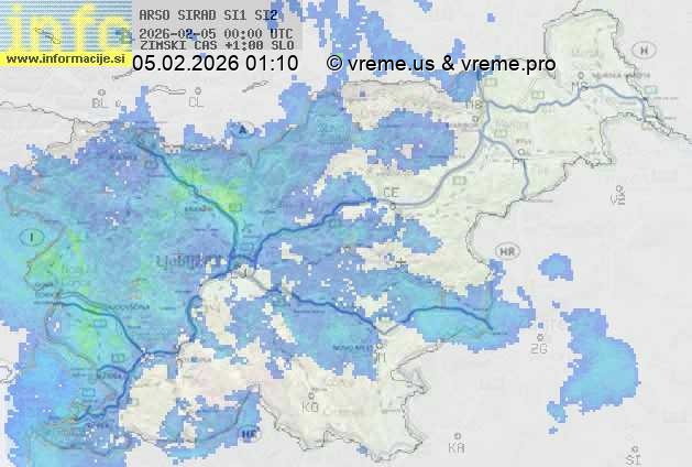 Radarska karta padavin