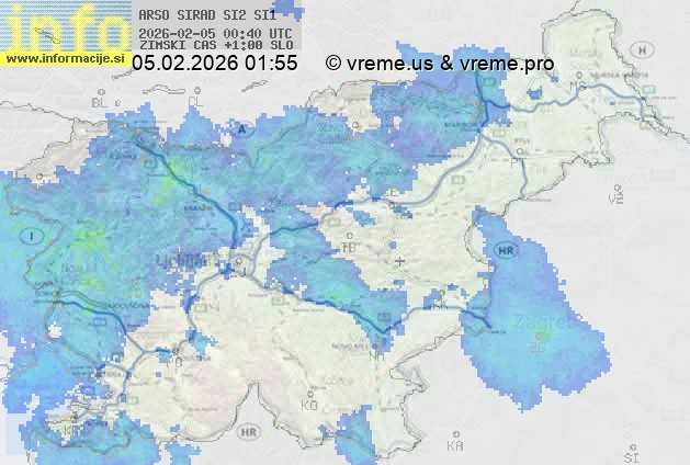 Radarska karta padavin