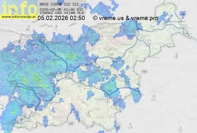 Radarska karta padavin