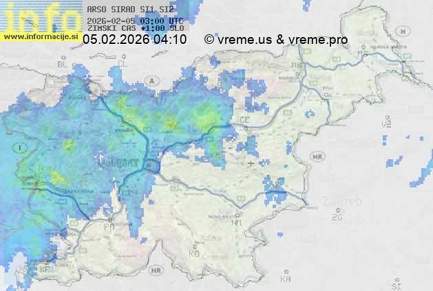 Radarska karta padavin