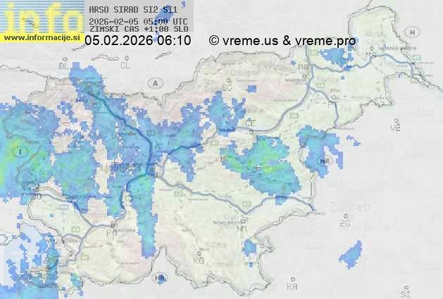 Radarska karta padavin