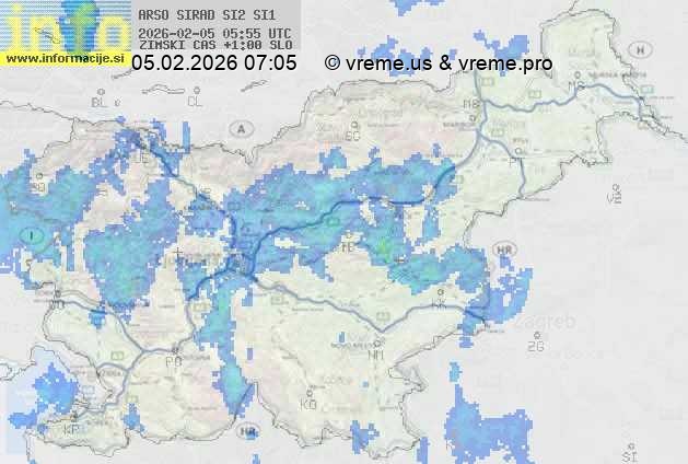 Radarska karta padavin