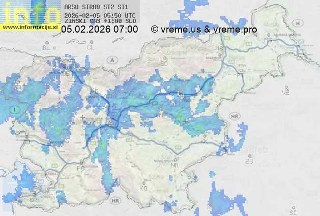 Radarska karta padavin