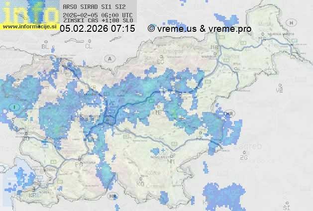 Radarska karta padavin