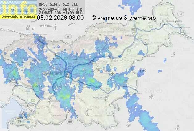 Radarska karta padavin