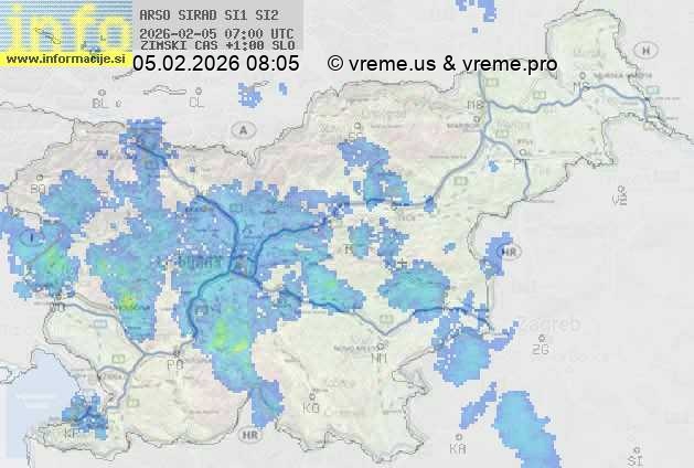 Radarska karta padavin