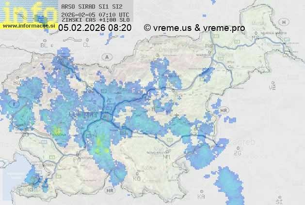 Radarska karta padavin