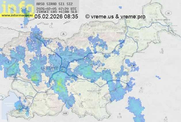 Radarska karta padavin