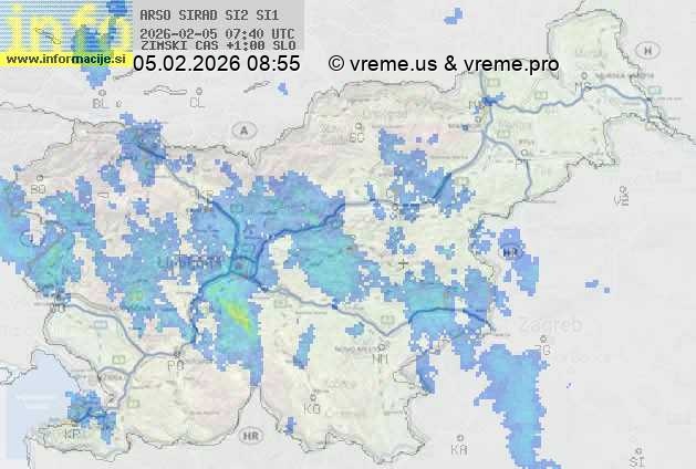Radarska karta padavin