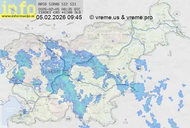Radarska karta padavin