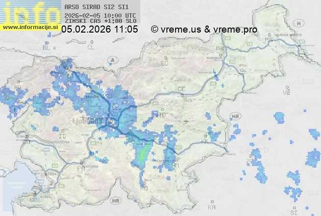 Radarska karta padavin