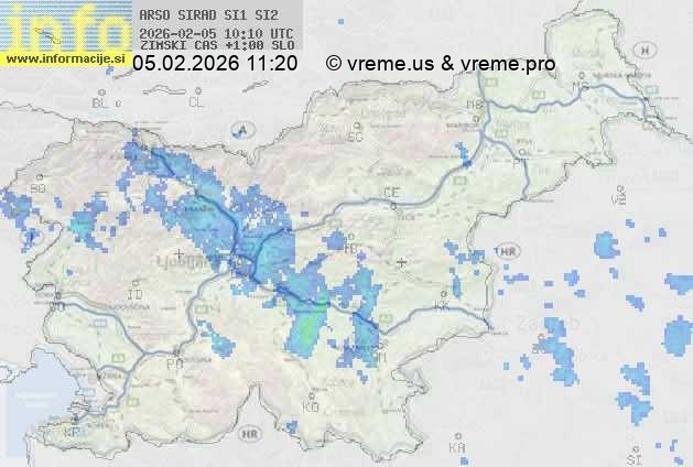 Radarska karta padavin