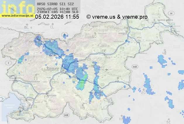 Radarska karta padavin