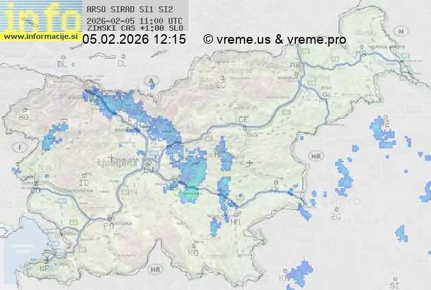 Radarska karta padavin