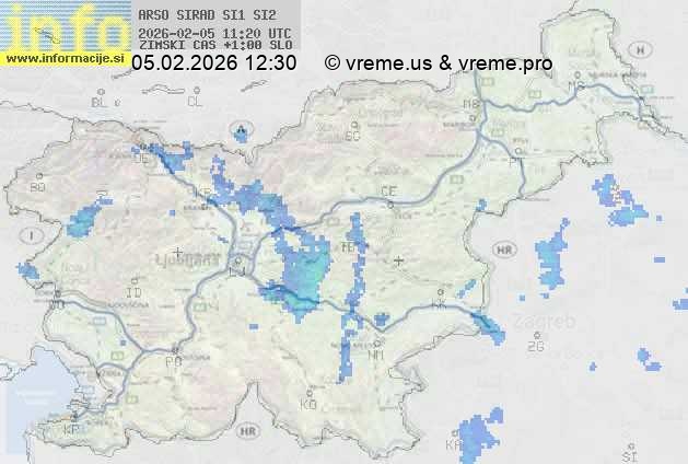 Radarska karta padavin