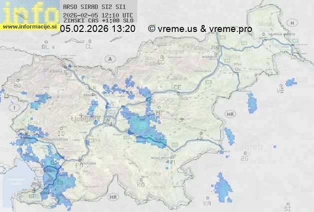 Radarska karta padavin