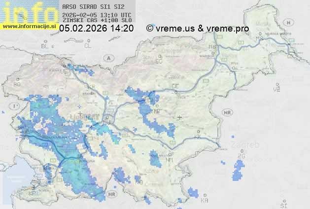 Radarska karta padavin