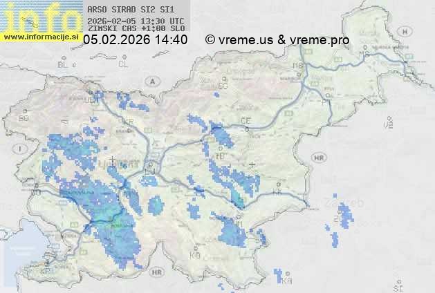 Radarska karta padavin