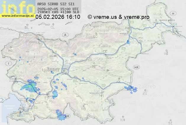 Radarska karta padavin