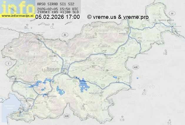 Radarska karta padavin