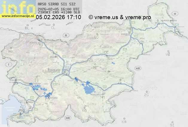 Radarska karta padavin