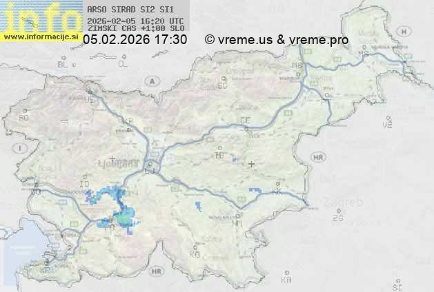 Radarska karta padavin