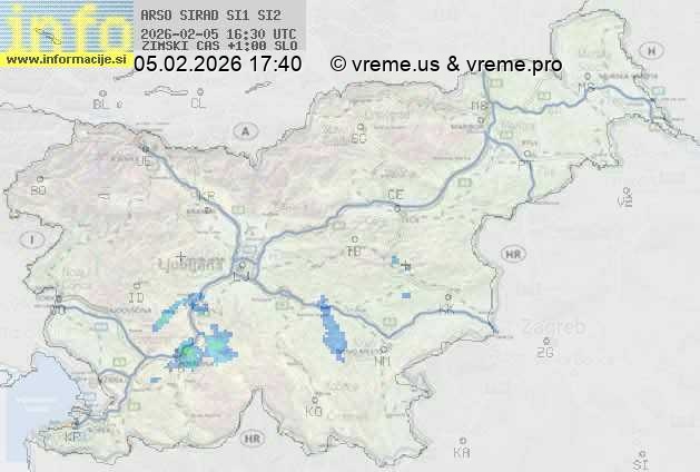 Radarska karta padavin